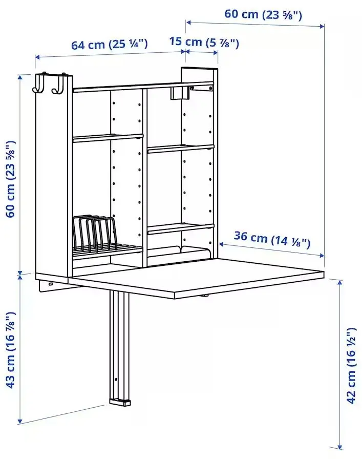 Set masa scaune Ikea Norberg/Terje (Alb) - 3