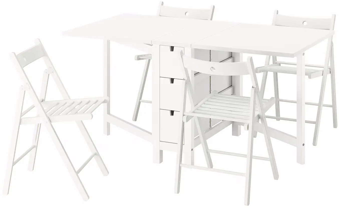 Обеденный набор Ikea Norden/Frosvi 26/89/152 1+4 (Белый)