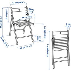 Обеденный набор Ikea Norden/Frosvi 26/89/152 1+4 (Белый) Thumb