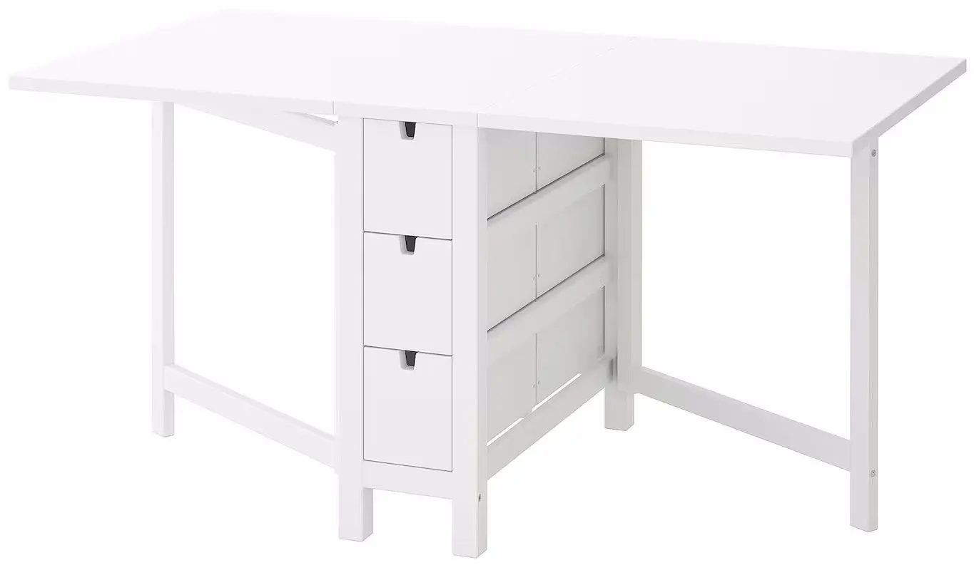 Обеденный набор Ikea Norden/Kyrre 26/89/152см 1+4 (Белый/Береза)