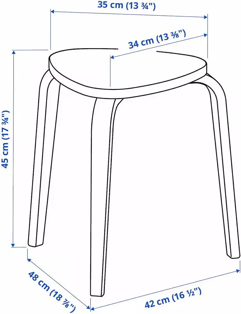 Обеденный набор Ikea Norden/Kyrre 26/89/152см 1+4 (Береза)