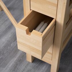 Обеденный набор Ikea Norden/Lisabo 26x89x152 Береза/Черный (1+4) Thumb
