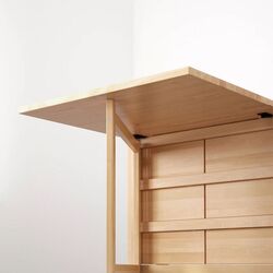 Обеденный набор Ikea Norden/Lisabo 26x89x152 Береза/Черный (1+4) Thumb