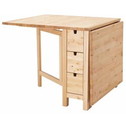 Обеденный набор Ikea Norden/Odger 26x89x152 Береза/Красный (1+2) Thumb