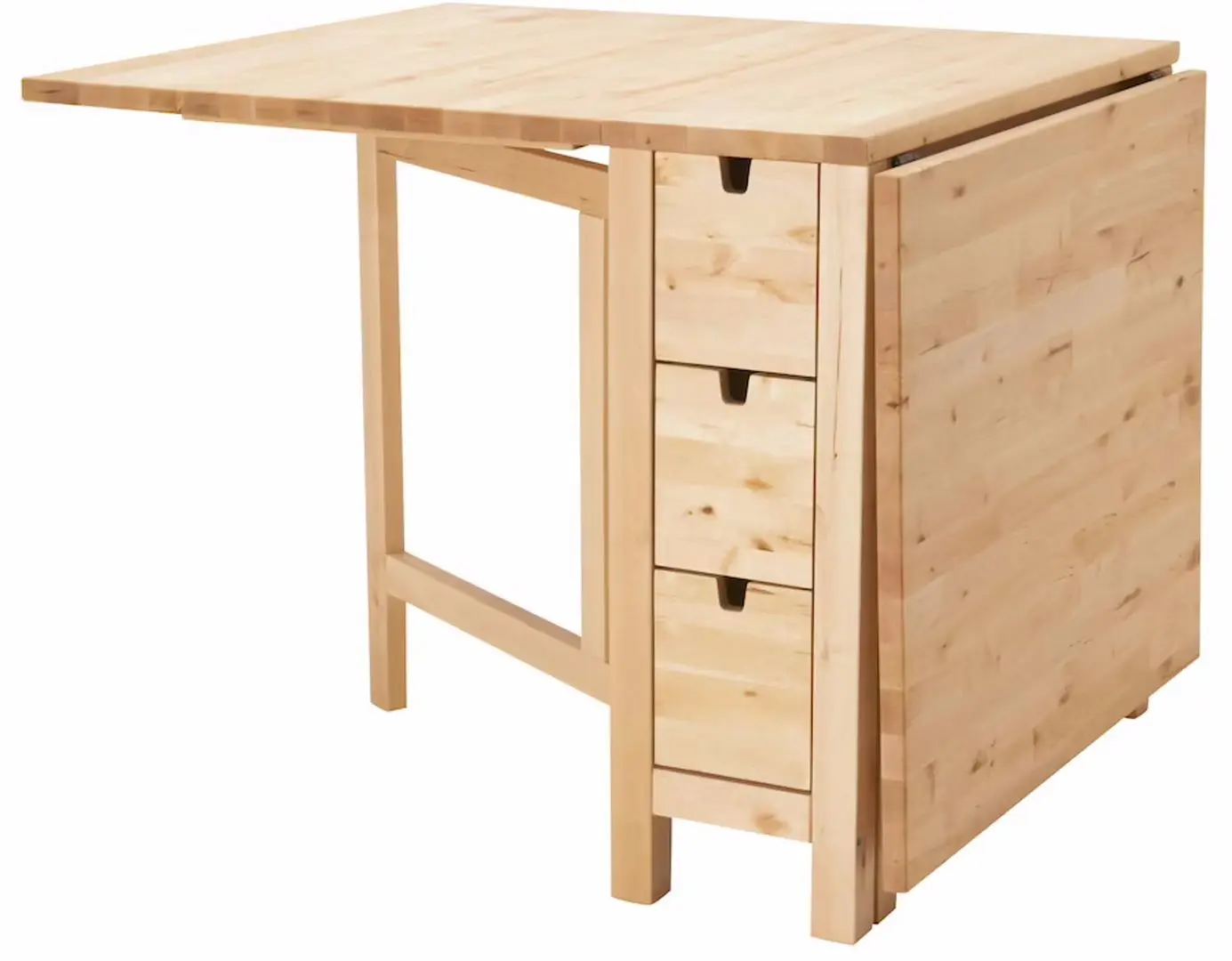 Обеденный набор Ikea Norden/Odger 26x89x152 Береза/Красный (1+2) - 2
