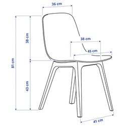 Обеденный набор Ikea Norden/Odger 26x89x152 Береза/Красный (1+2) Thumb