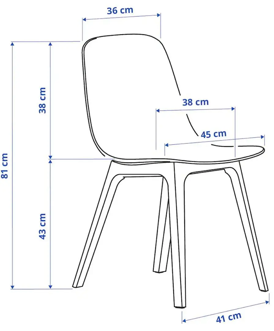 Обеденный набор Ikea Norden/Odger 26x89x152 Береза/Красный (1+2) - 6