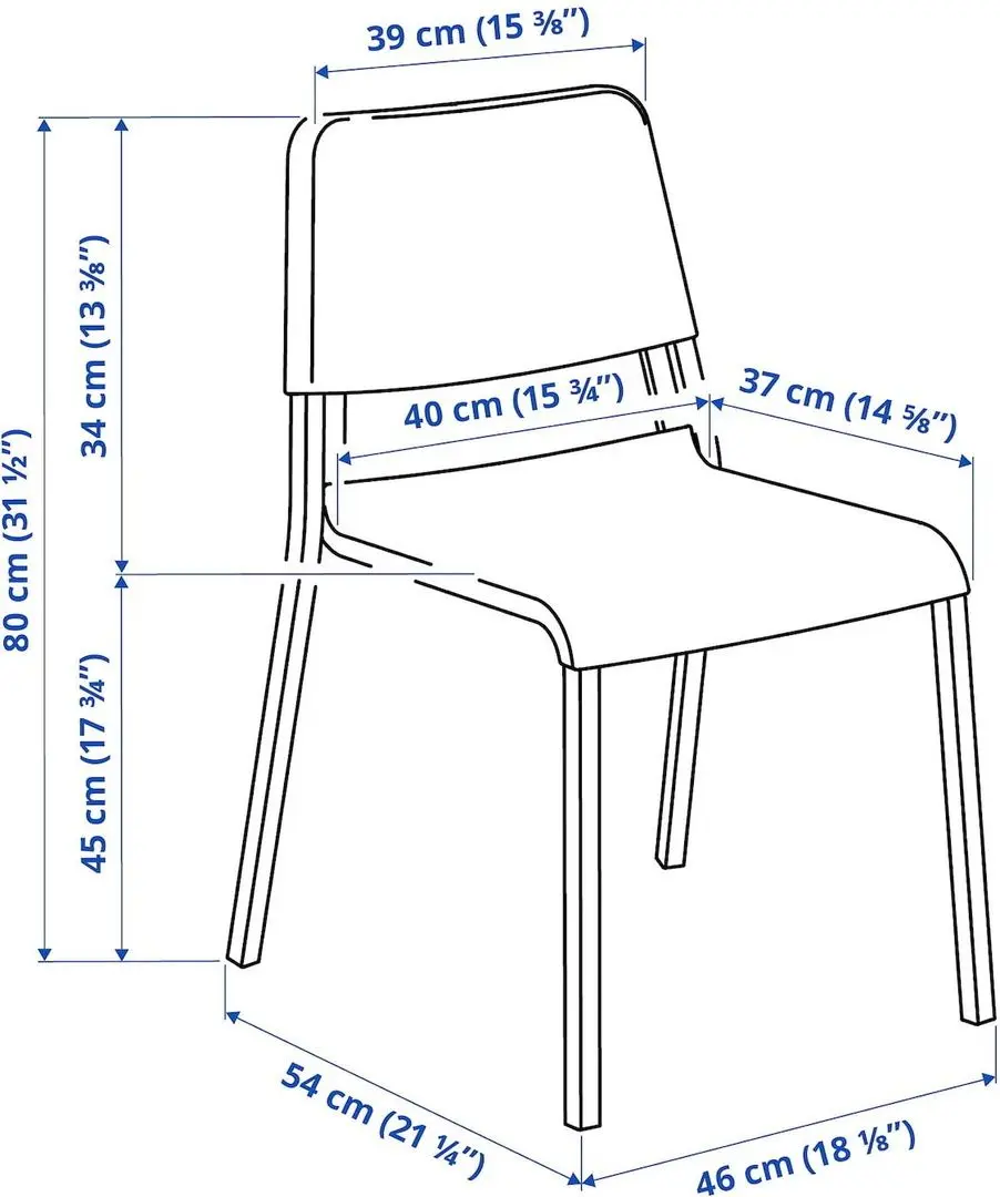 Set masa scaune Ikea Norden/Teodores 26/89/152cm 1+4 (Mesteacan/Alb)