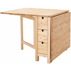 Set masa scaune Ikea Norden/Teodores 26/89/152cm 1+4 (Mesteacan/Alb) Thumb