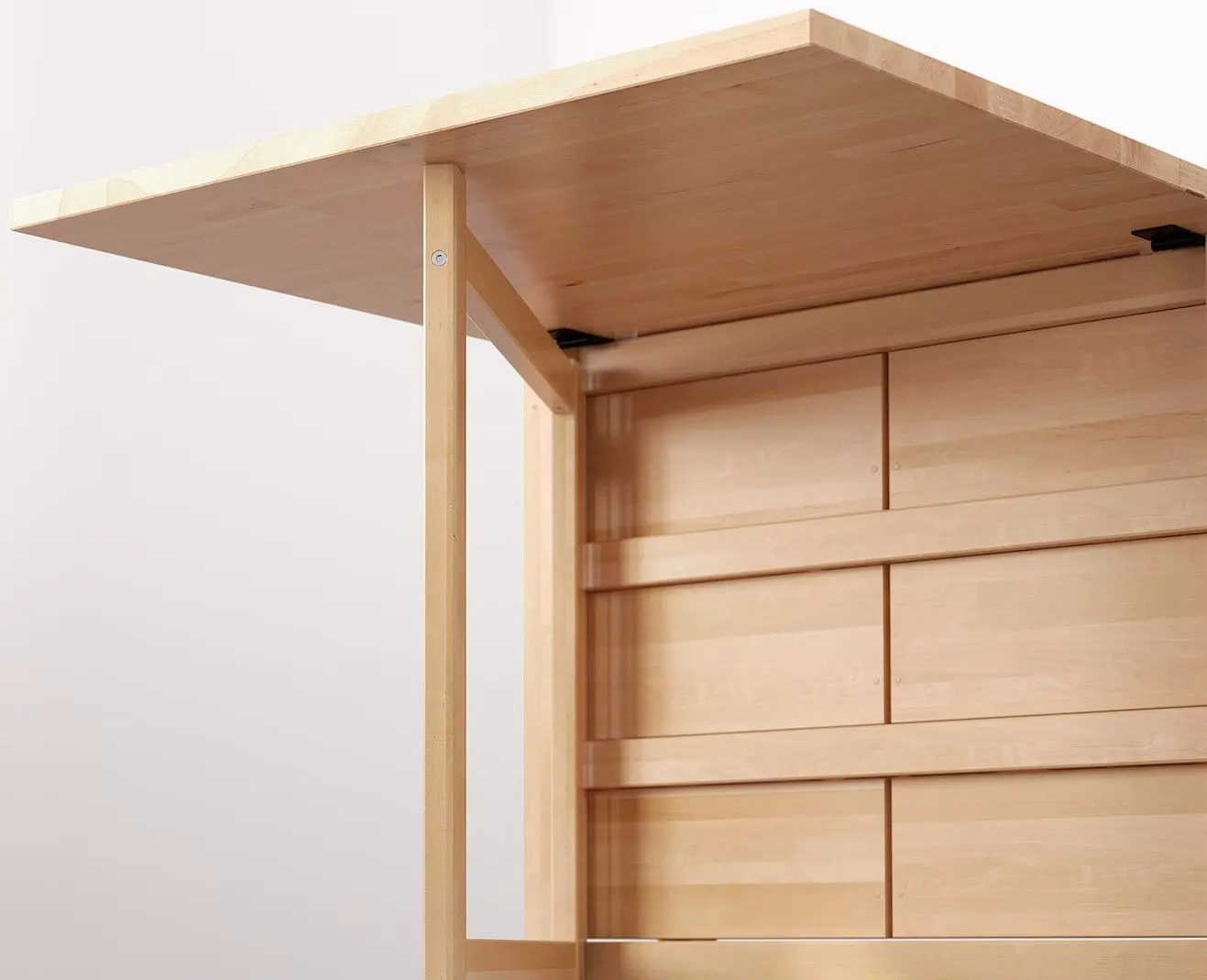 Set masa scaune Ikea Norden/Teodores 26/89/152cm 1+4 (Mesteacan/Alb)