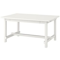 Обеденный набор Ikea Nordviken/Bergmund 152x223 Белый/Роммеле Темно-Белый (1+4) Thumb