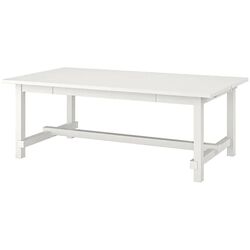 Обеденный набор Ikea Nordviken/Bergmund 210x289 Белый/Роммеле Темно-Белый (1+6) Thumb