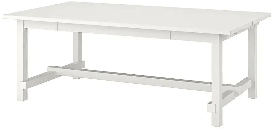 Обеденный набор Ikea Nordviken/Bergmund 210x289 Белый/Роммеле Темно-Белый (1+6) - 2