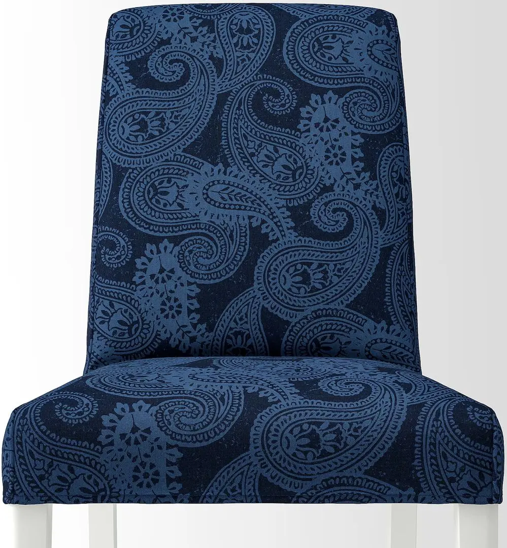 Обеденный набор Ikea Nordviken/Bergmund/Kvillsfors 210/289см 1+6 (Белый/Темно-синий) - 3