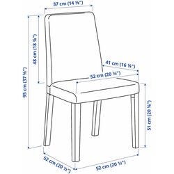 Set masa scaune Ikea Nordviken/Bergmund/Kvillsfors 74/104cm 1+2 (Alb/Albastru) Thumb