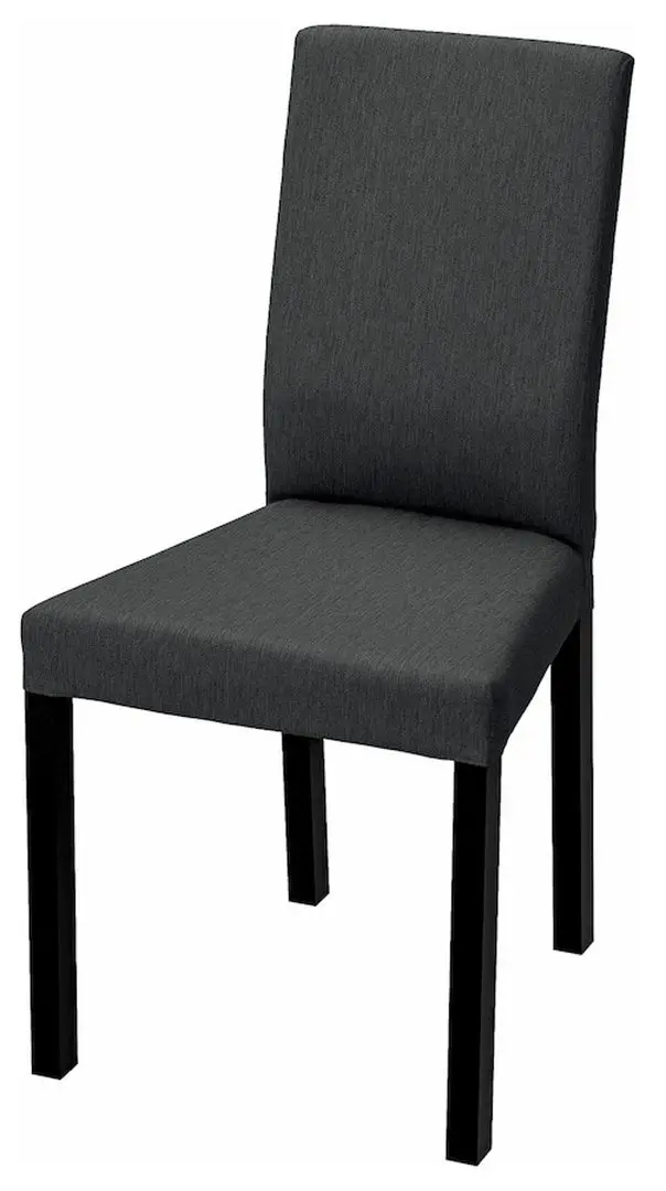 Обеденный набор Ikea Nordviken/Kattil/Knisa 74/104x74см 1+2 (Черный/Темно-серый)