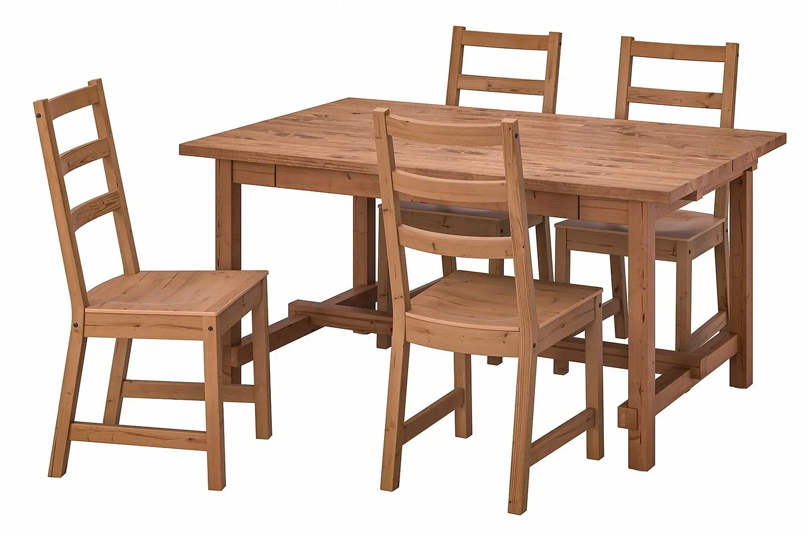 Set de sufragerie Ikea Nordviken 152/223x95cm 1+4 (Aspect antichizat)