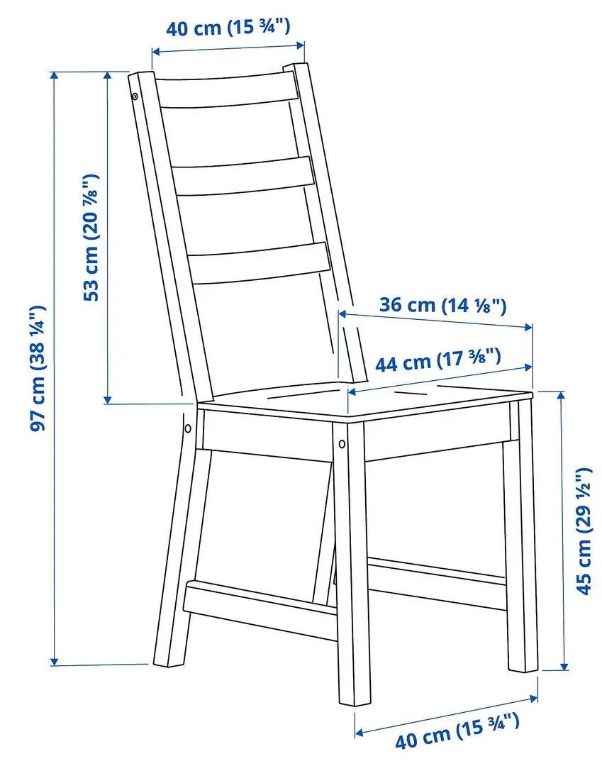 Set de sufragerie Ikea Nordviken 152/223x95cm 1+4 (Aspect antichizat)