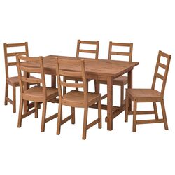 Set masa scaune Ikea Nordviken 152/223x95cm 1+6 (Aspect antichizat) Thumb