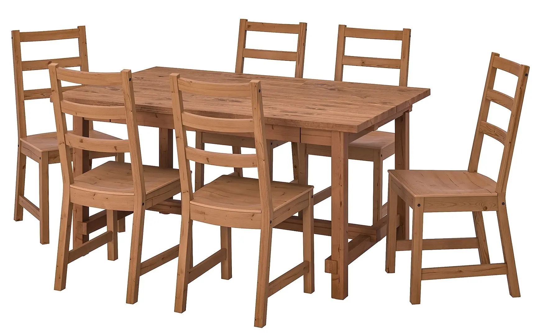 Set masa scaune Ikea Nordviken 152/223x95cm 1+6 (Aspect antichizat)