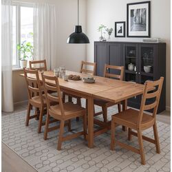 Set masa scaune Ikea Nordviken 152/223x95cm 1+6 (Aspect antichizat)