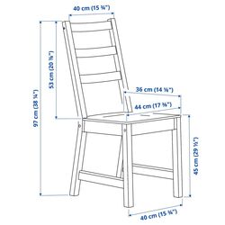 Set masa scaune Ikea Nordviken 152/223x95cm 1+6 (Aspect antichizat) Thumb