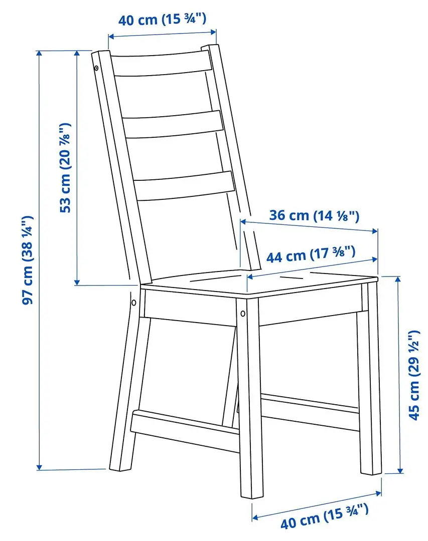 Set masa scaune Ikea Nordviken 152/223x95cm 1+6 (Aspect antichizat)
