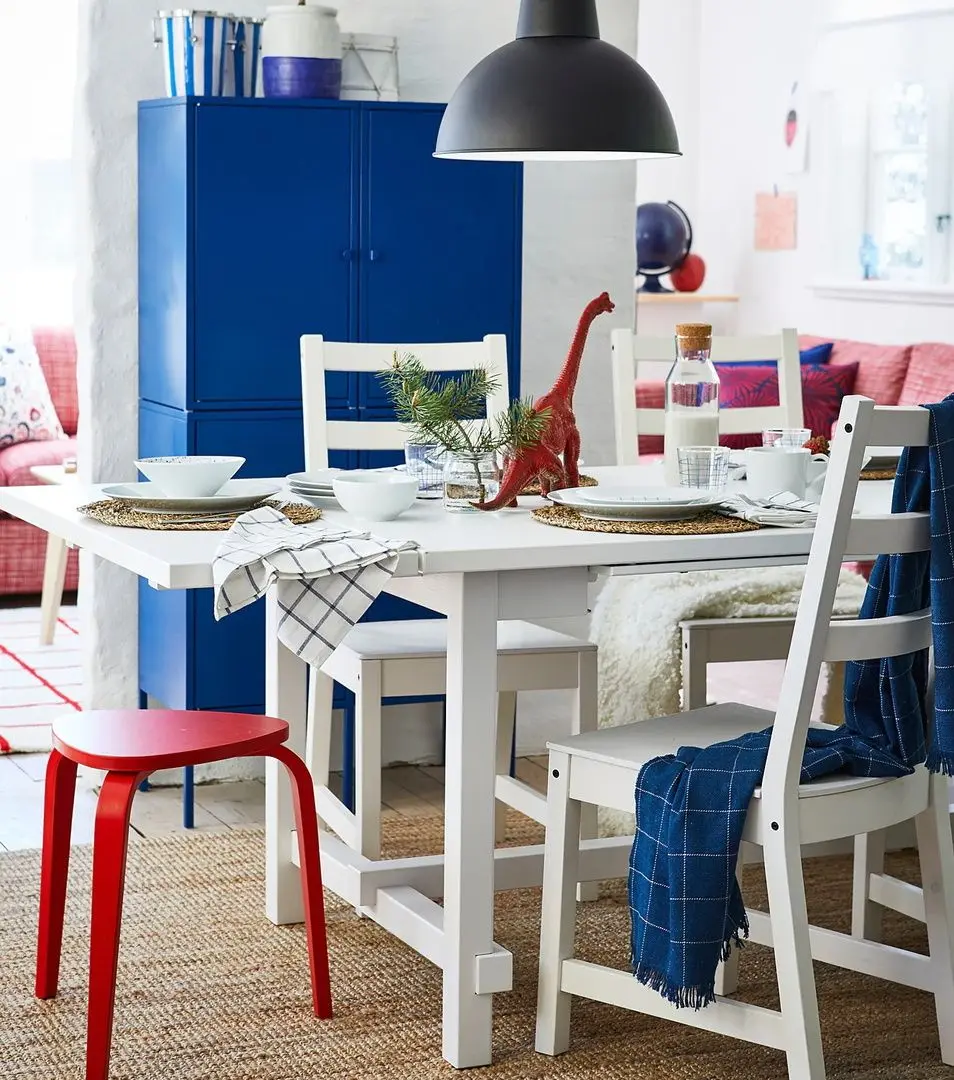 Обеденный набор Ikea Nordviken 210/289x105см 1+6 (Белый)