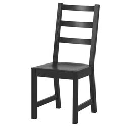 Обеденный набор Ikea Nordviken 74/104x74см 1+2 (Черный) Thumb