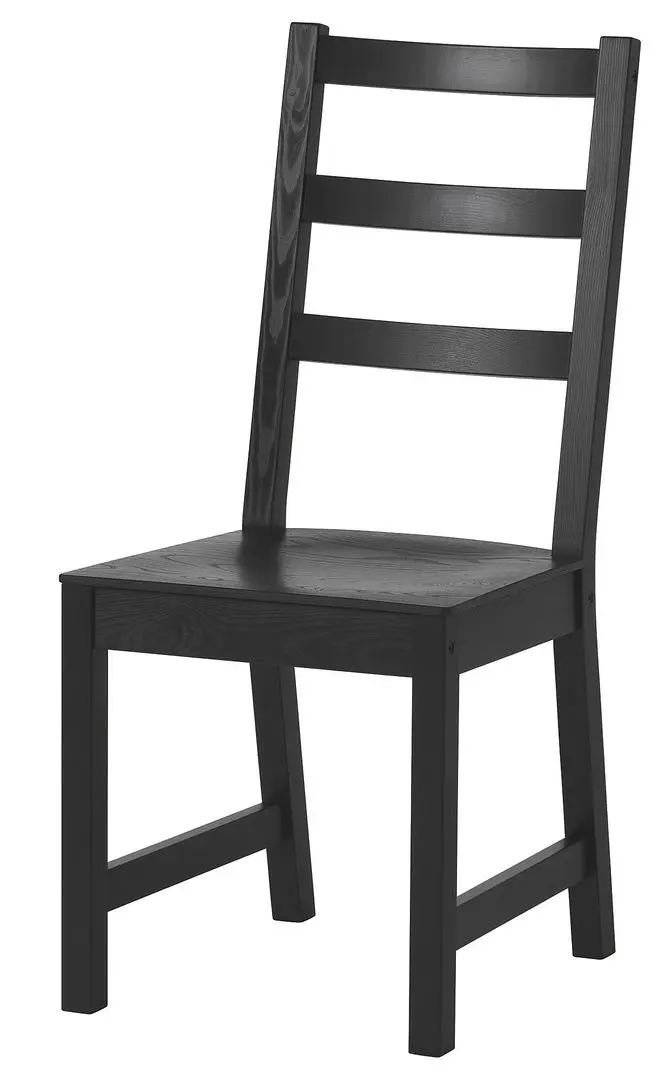 Обеденный набор Ikea Nordviken 74/104x74см 1+2 (Черный)