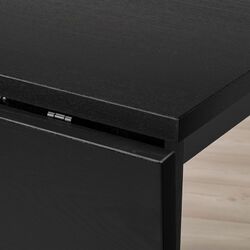 Обеденный набор Ikea Nordviken 74/104x74см 1+2 (Черный) Thumb