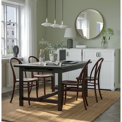 Set de sufragerie Ikea Nordviken/Skogsbo 152/223cm 1+4 (Negru/Maro inchis)