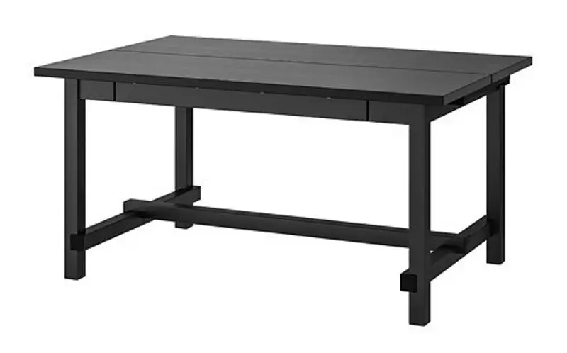 Set de sufragerie Ikea Nordviken/Skogsbo 152/223cm 1+4 (Negru/Maro inchis)