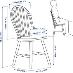 Set masa scaune Ikea Nordviken/Skogsta 152/223cm 1+4 (Alb/Acacia) Thumb