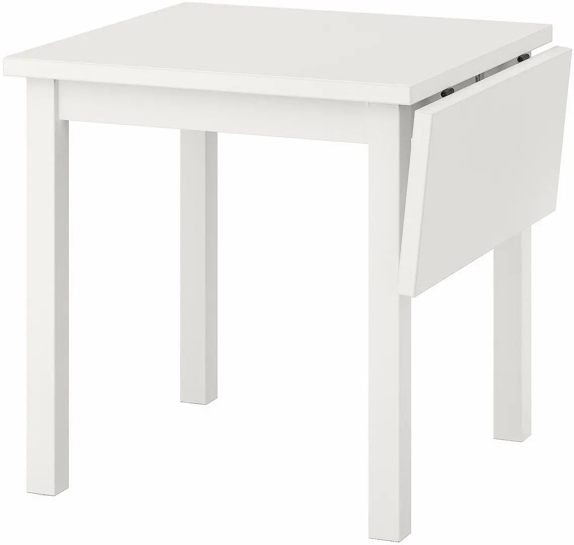 Set masa scaune Ikea Nordviken/Skogsta 74/104cm 1+2 (Alb/Acacia)