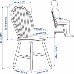 Set masa scaune Ikea Nordviken/Skogsta 74/104cm 1+2 (Alb/Acacia) Thumb