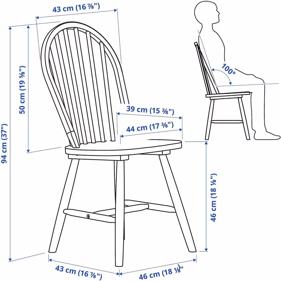 Set masa scaune Ikea Nordviken/Skogsta 74/104cm 1+2 (Alb/Acacia)