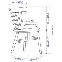 Set masa scaune Ikea Norraker/Norraryd 74x74 Mesteacan/Negru (1+2) Thumb