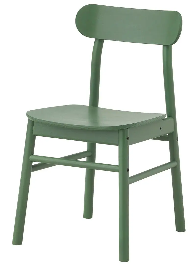 Set masa scaune Ikea Norraker/Ronninge 125x74 Mesteacan/Verde (1+4) - 3