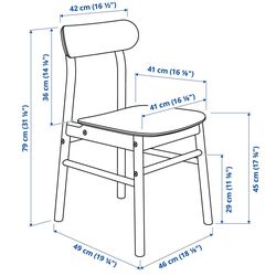 Обеденный набор Ikea Norraker/Ronninge 26x89x152 Береза/Береза (1+2) Thumb