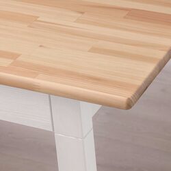 Set masa scaune Ikea Pinntorp 125cm 1+4 (Maro deschis /Alb) Thumb