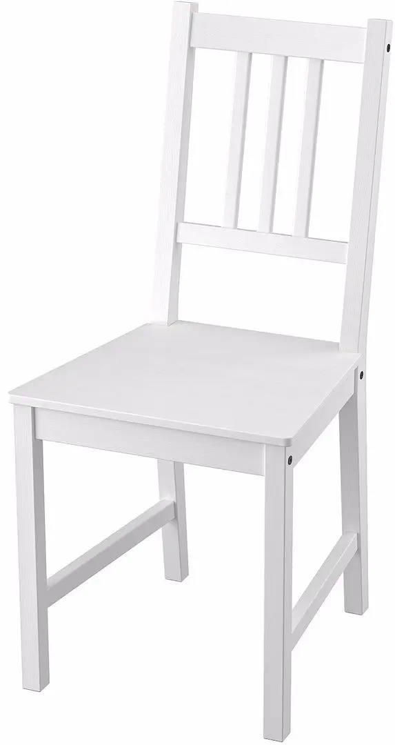 Set masa scaune Ikea Pinntorp/Stefan 125cm 1+4 (Maro deschis/Rosu/Alb)