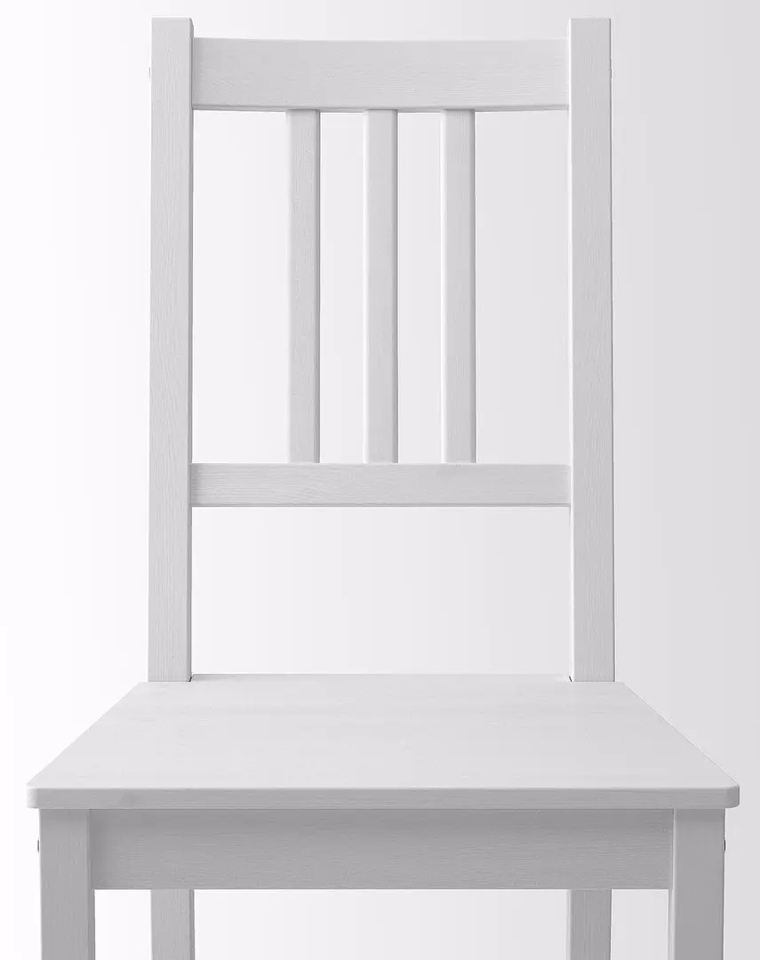 Set masa scaune Ikea Pinntorp/Stefan 125cm 1+4 (Maro deschis/Rosu/Alb)