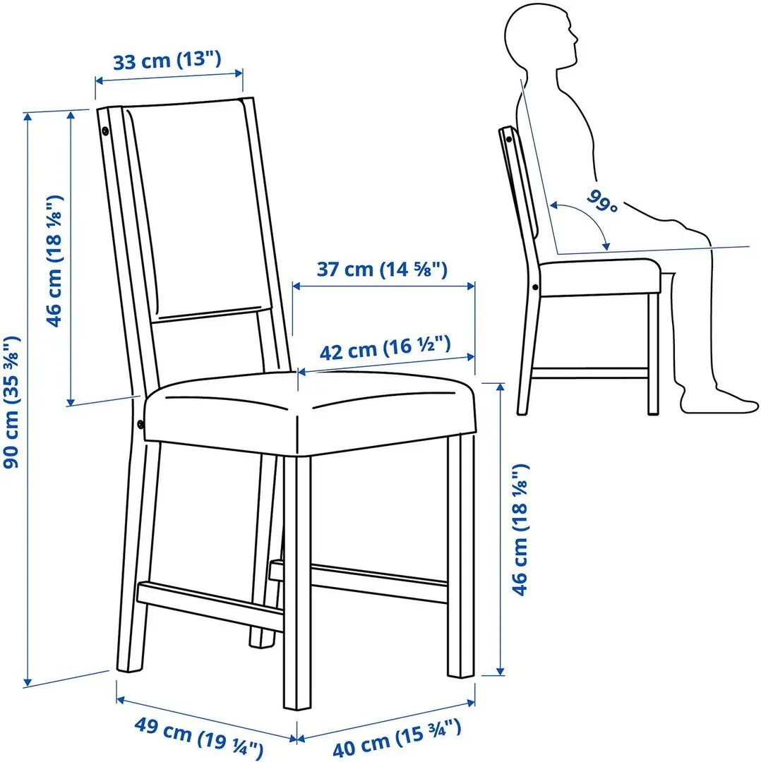 Set masa scaune Ikea Pinntorp/Stefan 125cm 1+4 (Maro deschis/Rosu/Alb)