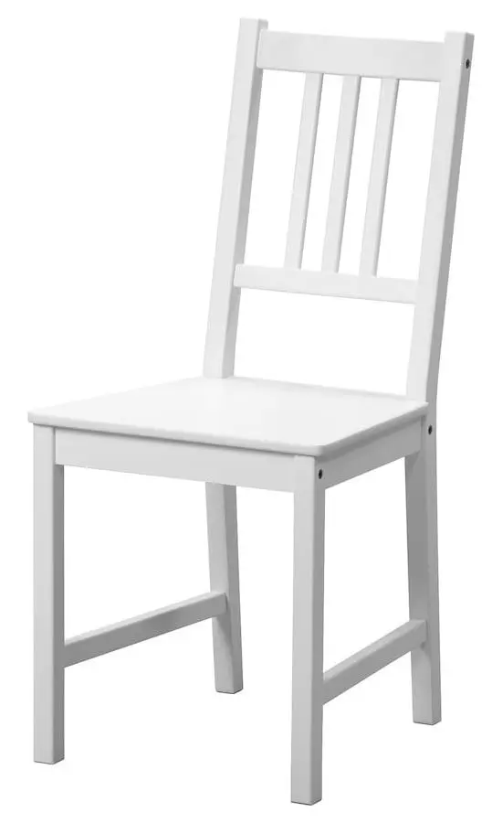 Set de sufragerie Ikea Pinntorp/Stefan 67/124cm 1+4 (Maro deschis/Alb)