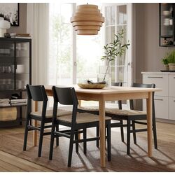 Set masa scaune Ikea Skansnas 150/205cm 1+4 (Fag dechis/Fag negru)