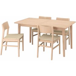 Set masa scaune Ikea Skansnas 150/205cm 1+4 (Furnir fag deshis/Fag deshis) Thumb
