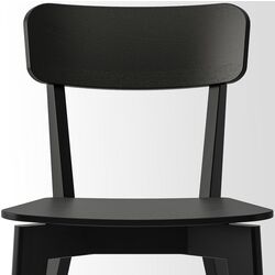 Обеденный набор Ikea Skansnas/Lisabo 150/205см 1+4 (Бук светлый/Черный) Thumb