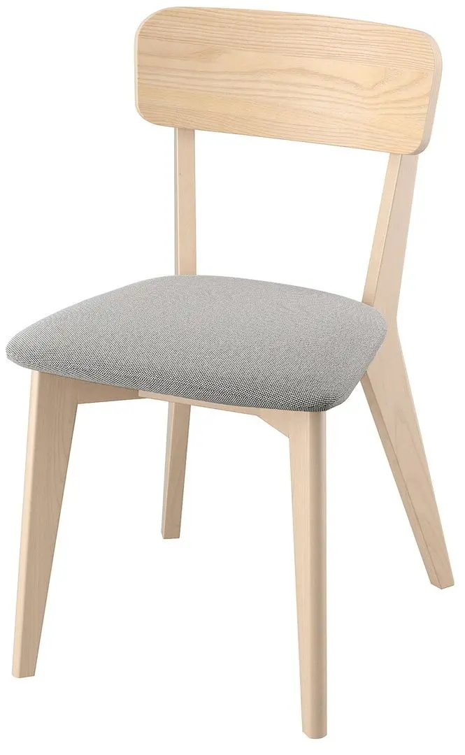 Set masa scaune Ikea Skansnas/Tallmyra/Lisabo 150/205cm 1+4 (Fag deschis/Frasin/Gri)