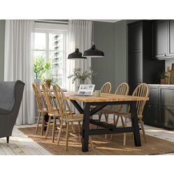Set masa scaune Ikea Skogsta 235cm 1+6 (Acacia)